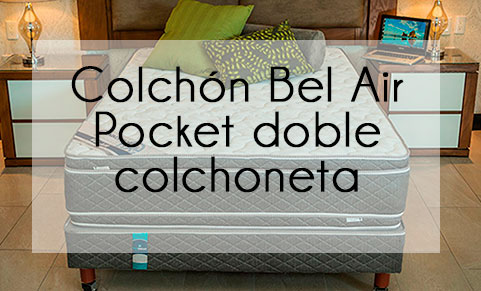 Colchón Bel Air pocket doble colchoneta