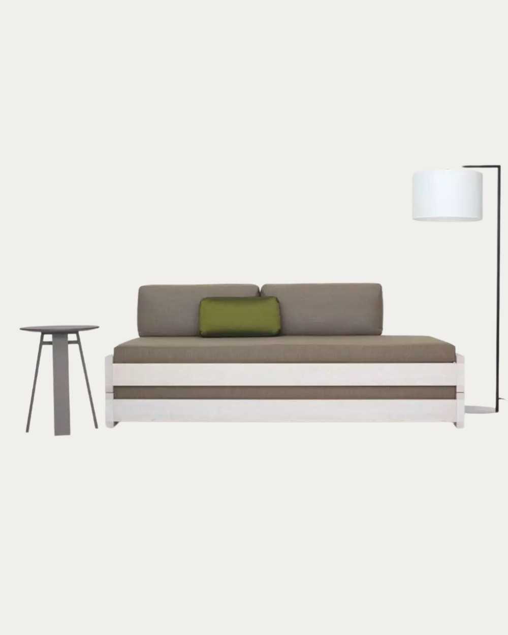 Cama Dubai terminado blanco brillo