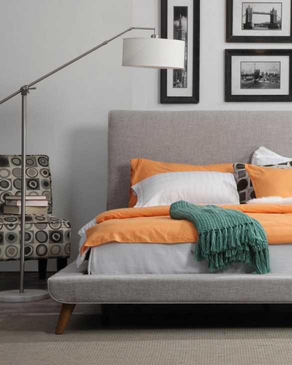 Cama tapizada modelo California