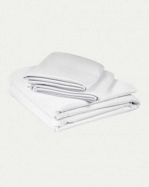Colcha blanca waffle