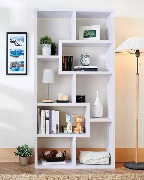 Librero modelo Dubai blanco