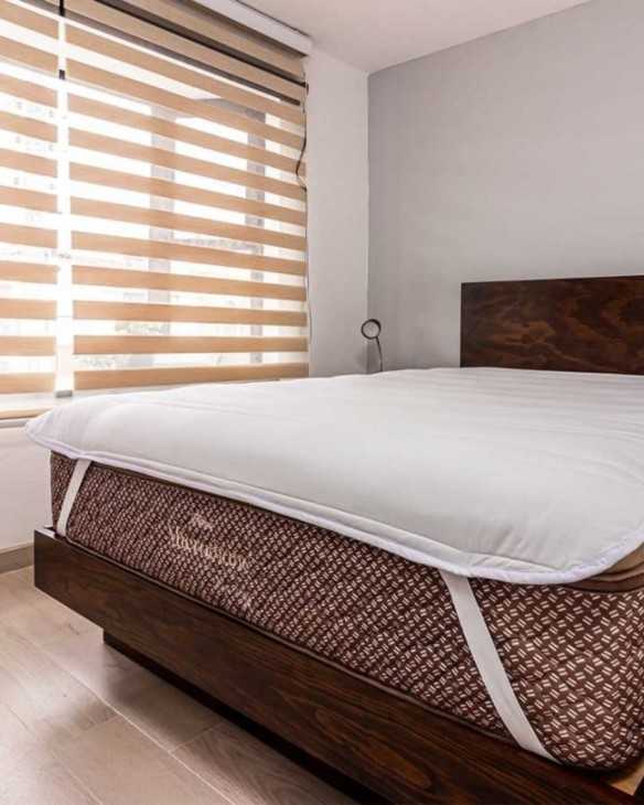 Protector capitoneado para un mayor confort