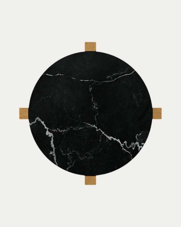 Mesa circular lateral para sala