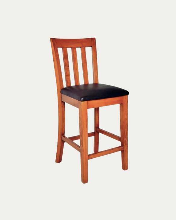 Taburete fabricado con madera de pino modelo Colima