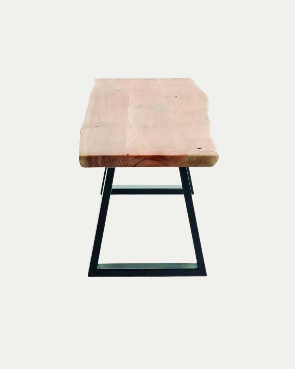 Banca comedor parota y herrería