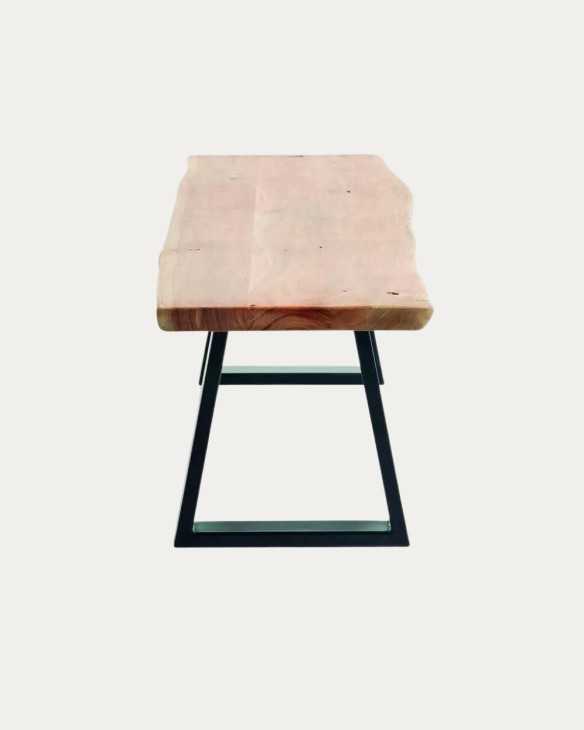 Banca comedor parota y herrería