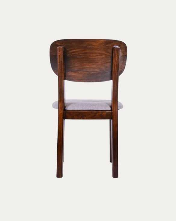 Vista posterior silla madera modelo Santa Fe