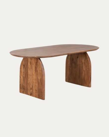 Mesa pata y cubierta ovalada modelo Altea