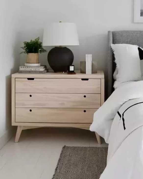 Utiliza tu cómoda modelo Moncófar en cada lado de la cama como buró