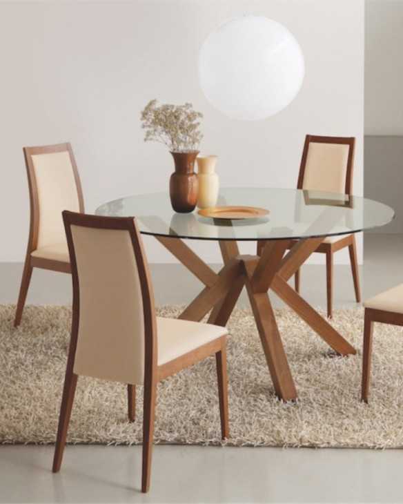 Comedor de madera 4 sillas modelo Valencia