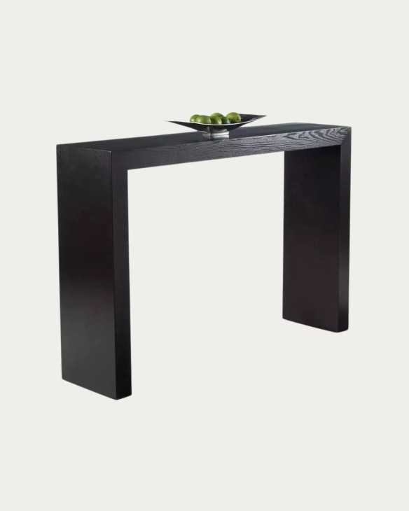 Consola de madera en forma de grapa modelo Menorca